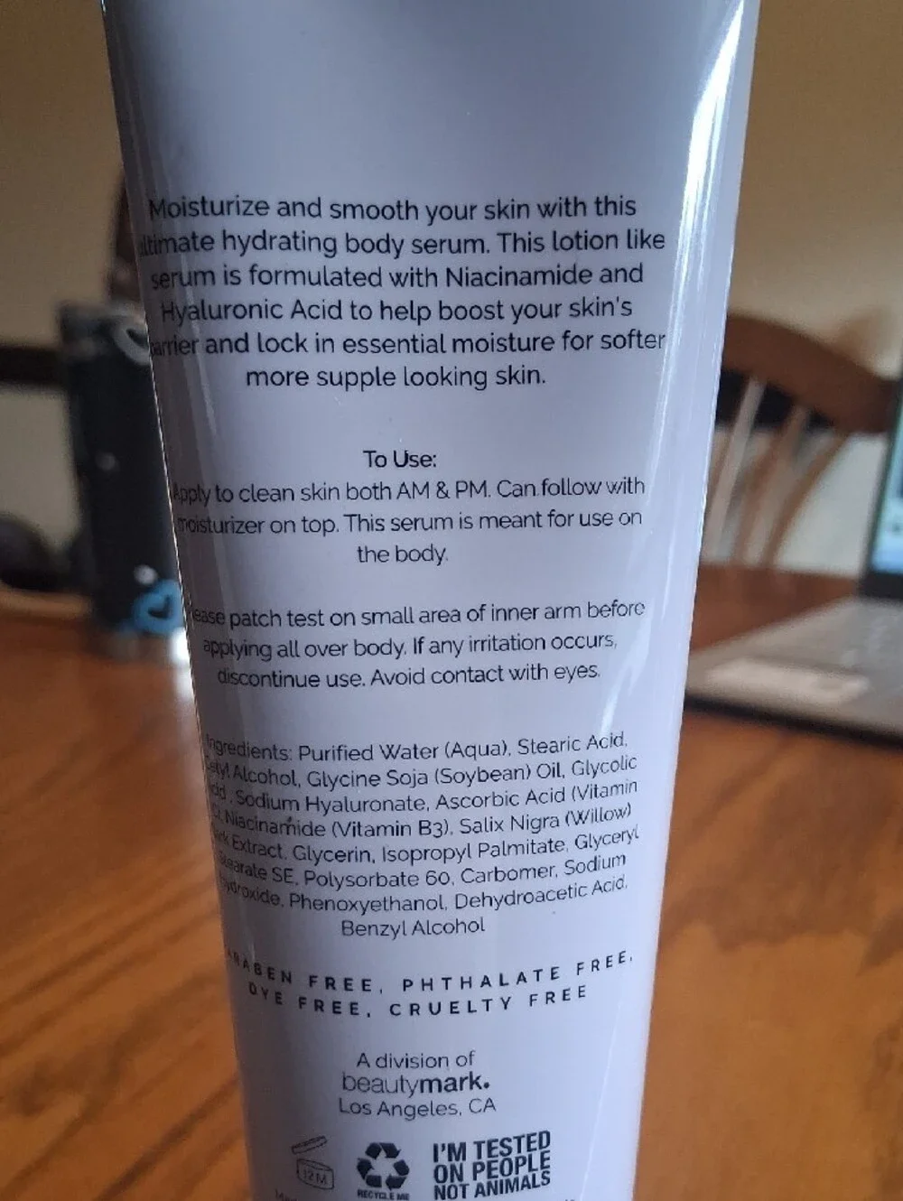 Lacuna Soft & Supple Body Serum — Hydrating Lavender Tube